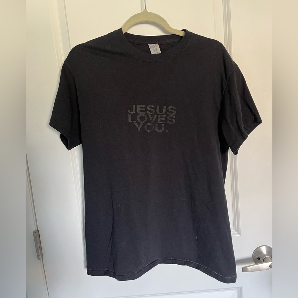 All black Jesus loves you t-shirt